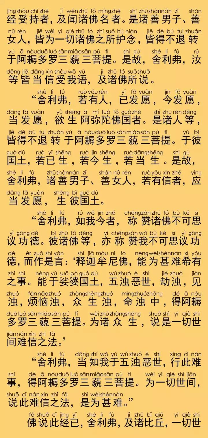 佛說阿彌陀經全文注音圖片七